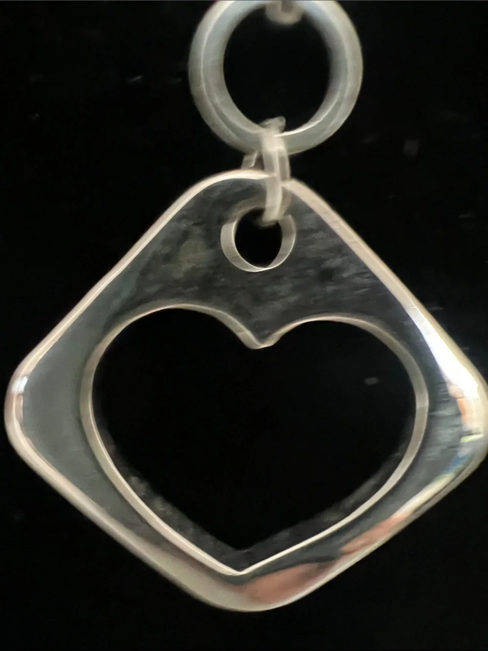 Vintage shiny silver
